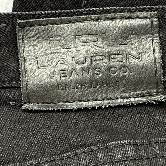Ralph Lauren Classic Boot Cut Stretch Jeans High Rise Black Size 14 - Picture 5 of 7